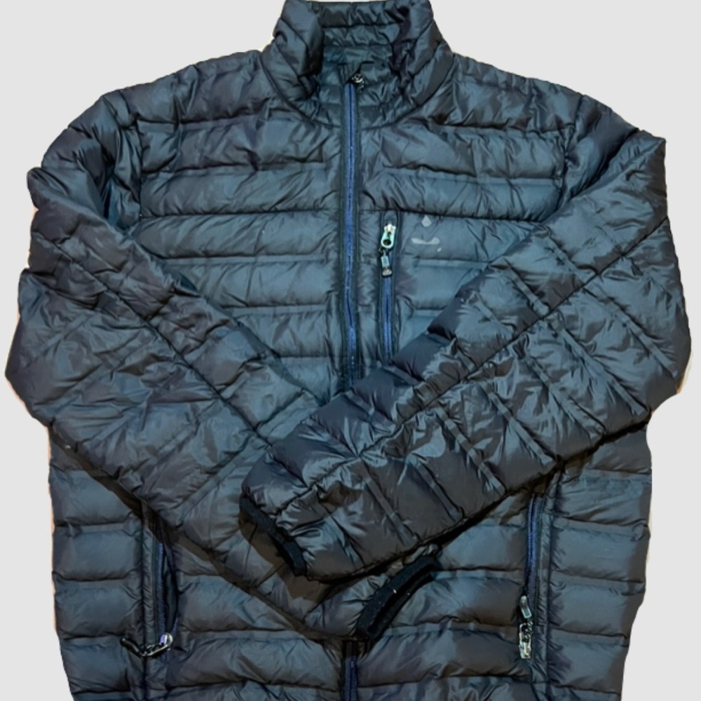 Gerry Weber Black Puffer Jacket with High Collar and Full-Length Zipper